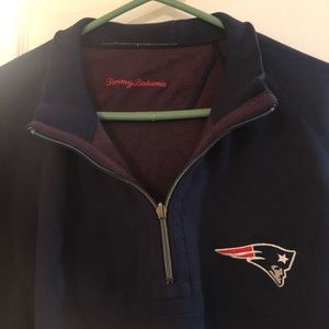 Reversible Quarter zip Patriots Sweater